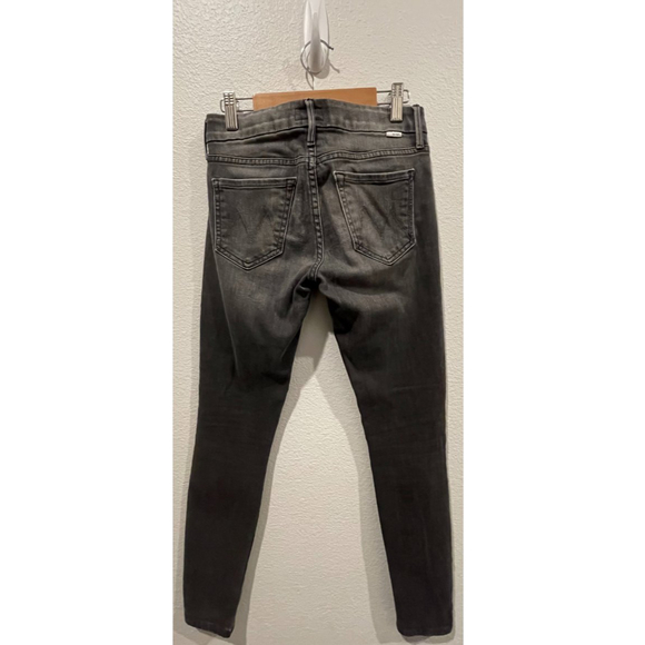 MOTHER The Looker Ankle Skinny Black Jeans - Picture 4 of 6
